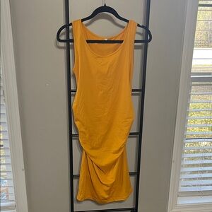 Amazon Women's Midi Dress - Vibrant Yellow